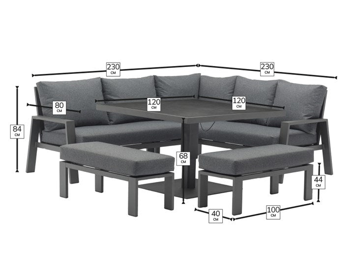 Bramblecrest Amsterdam Square Modular Set