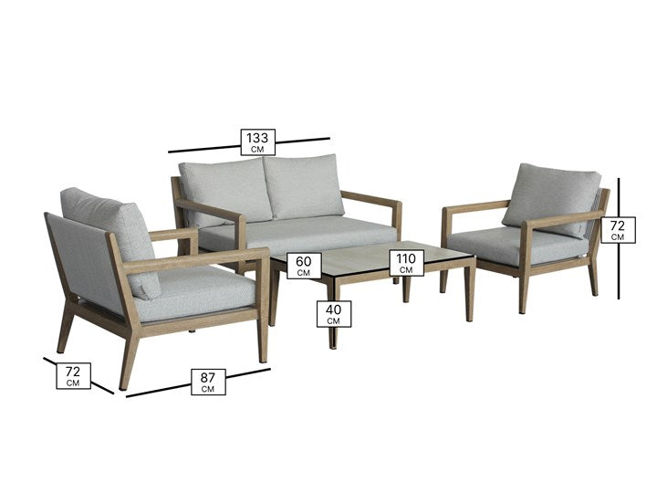 Bramblecrest Maine 2 Seat Sofa Set
