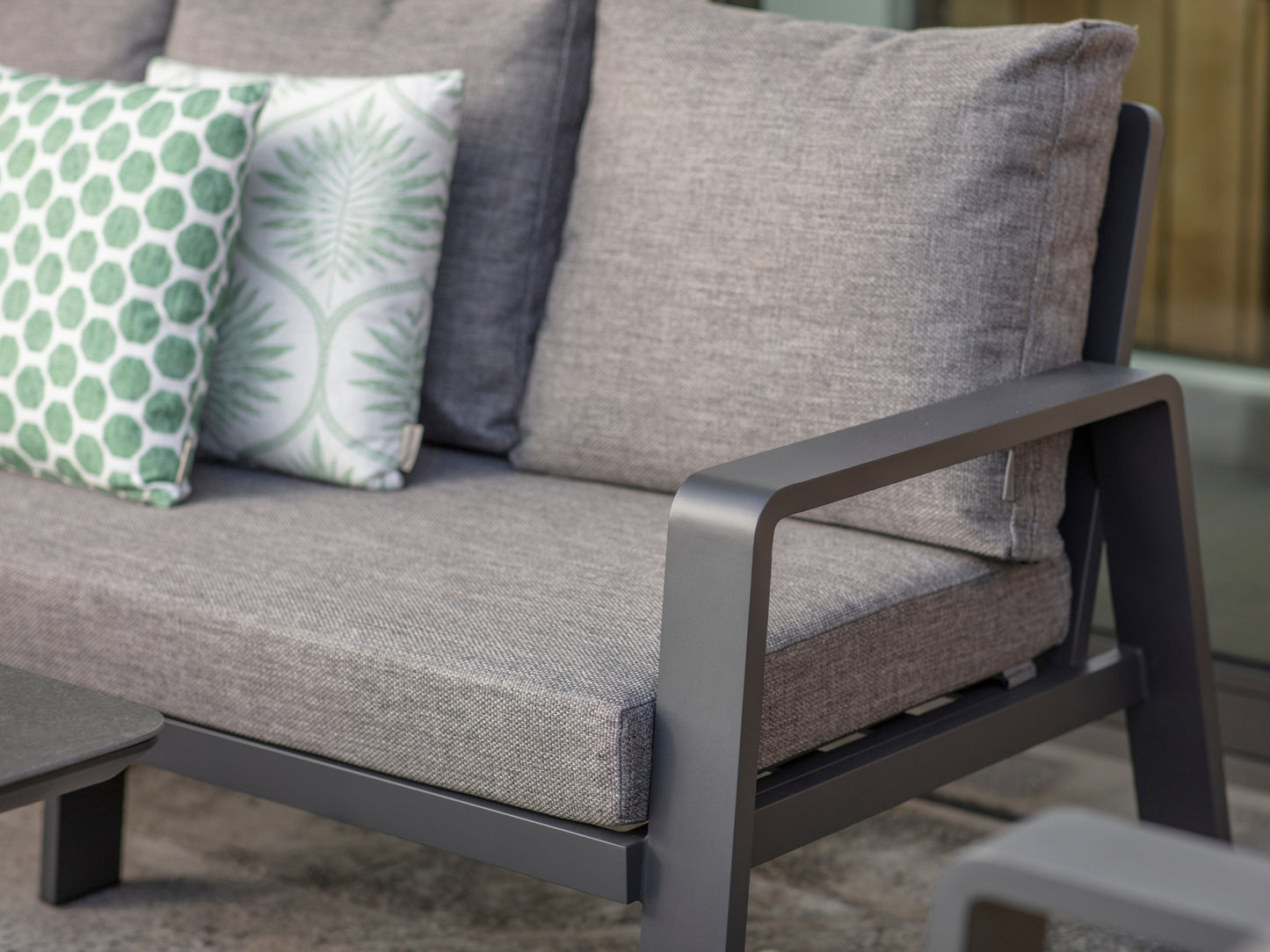 Bramblecrest Prague 3 Seat Sofa Set Anthracite