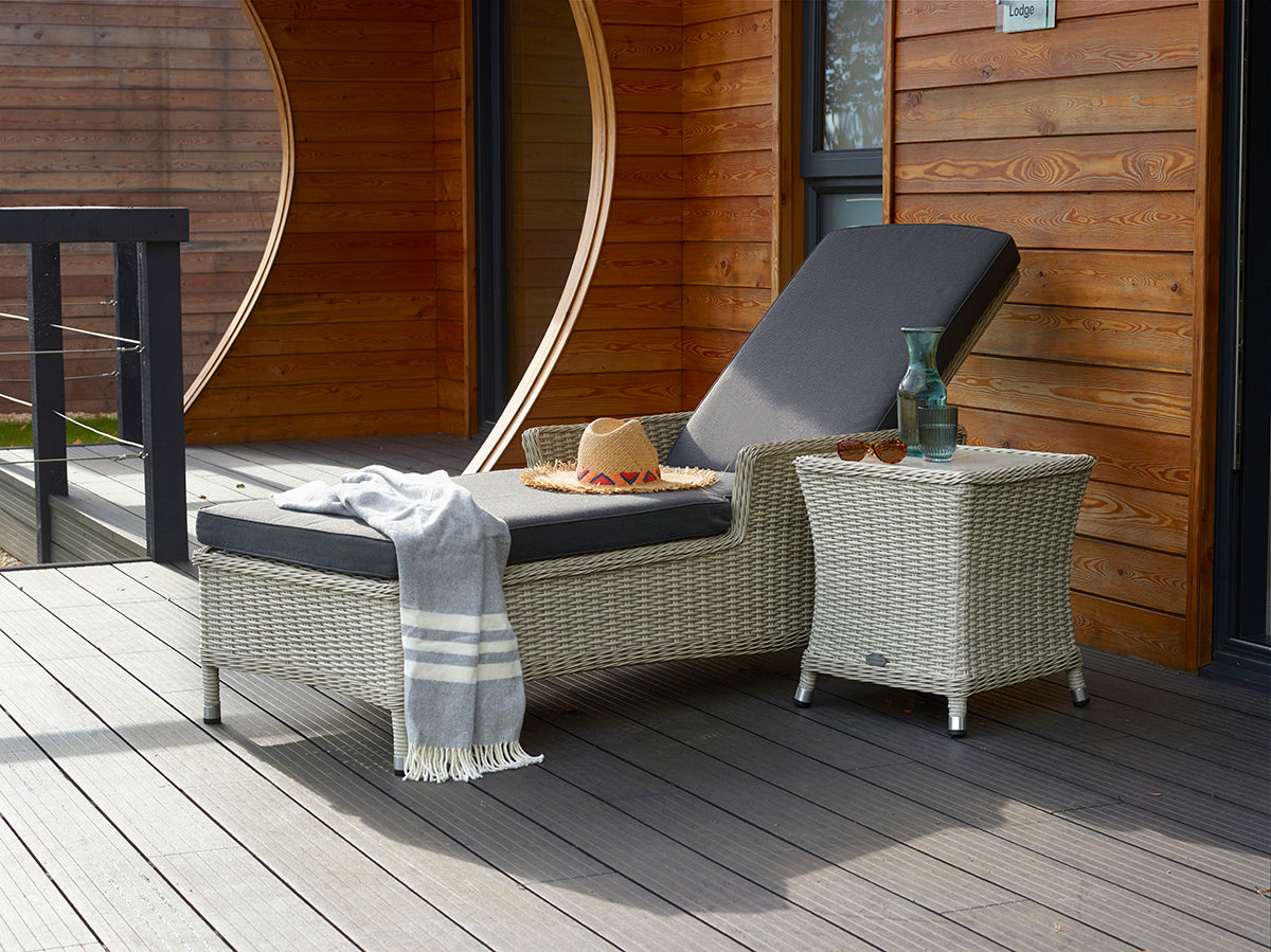 Bramblecrest Monterey Lounger and Side Table - Main Image