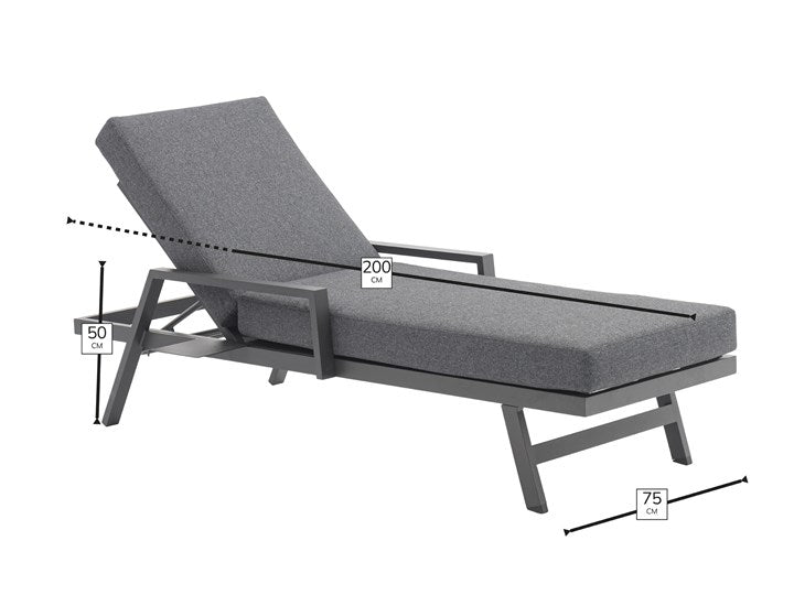 Bramblecrest Amsterdam Lounger with Side Table