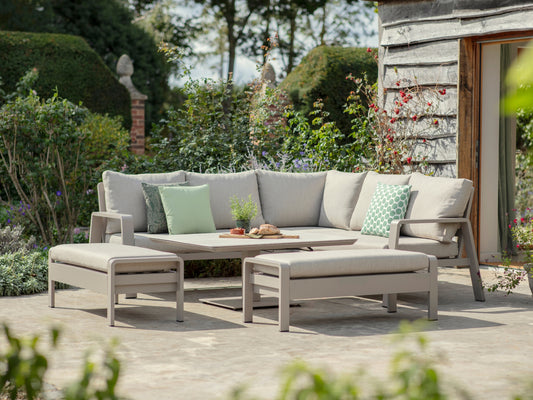 Bramblecrest Prague Square Sofa Set Latte