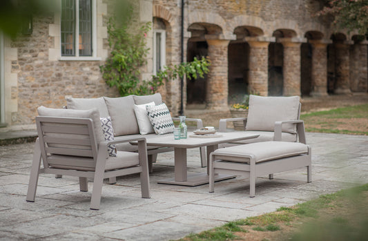 Bramblecrest Prague 3 Seat Sofa Set Latte