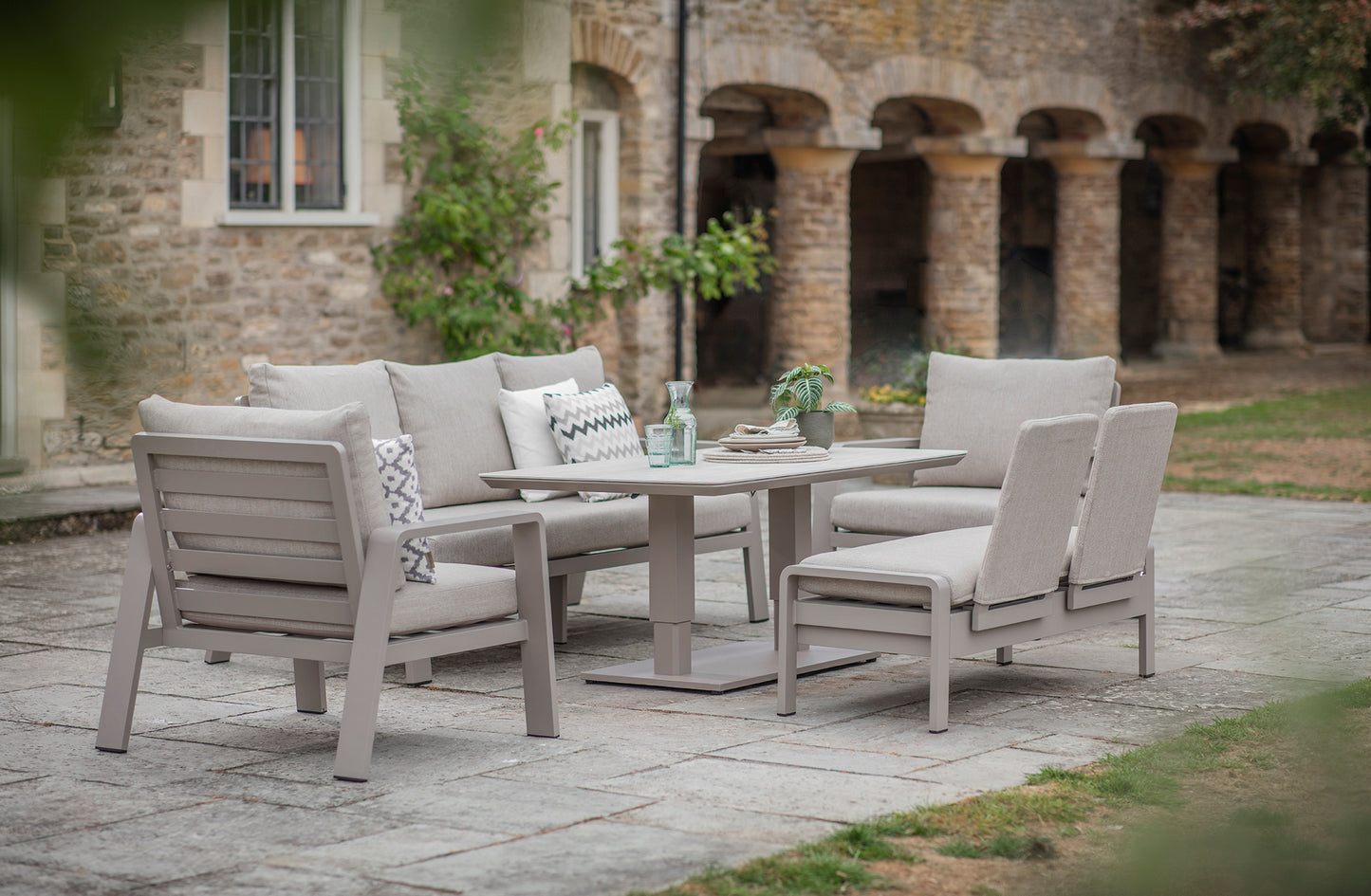 Bramblecrest Prague 3 Seat Sofa Set Latte