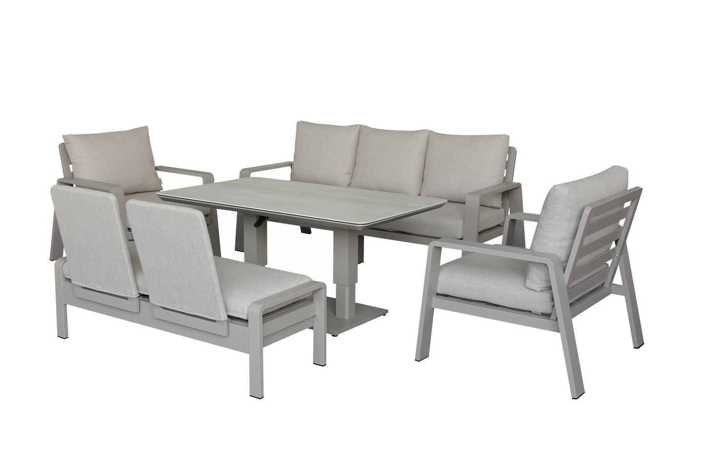 Bramblecrest Prague 3 Seat Sofa Set Latte