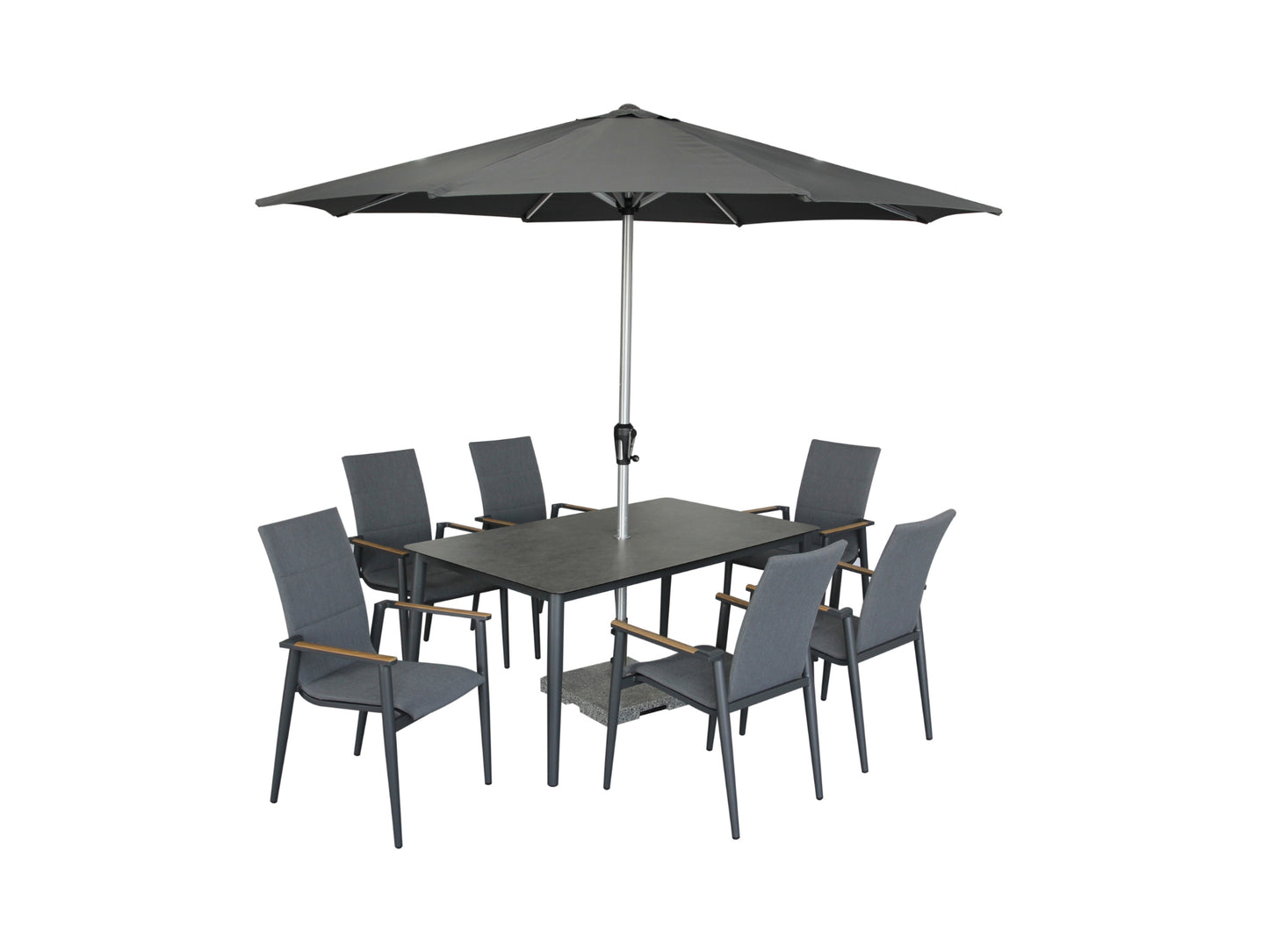 Bramblecrest Sofia Deluxe 6 Seat Rectangular Set
