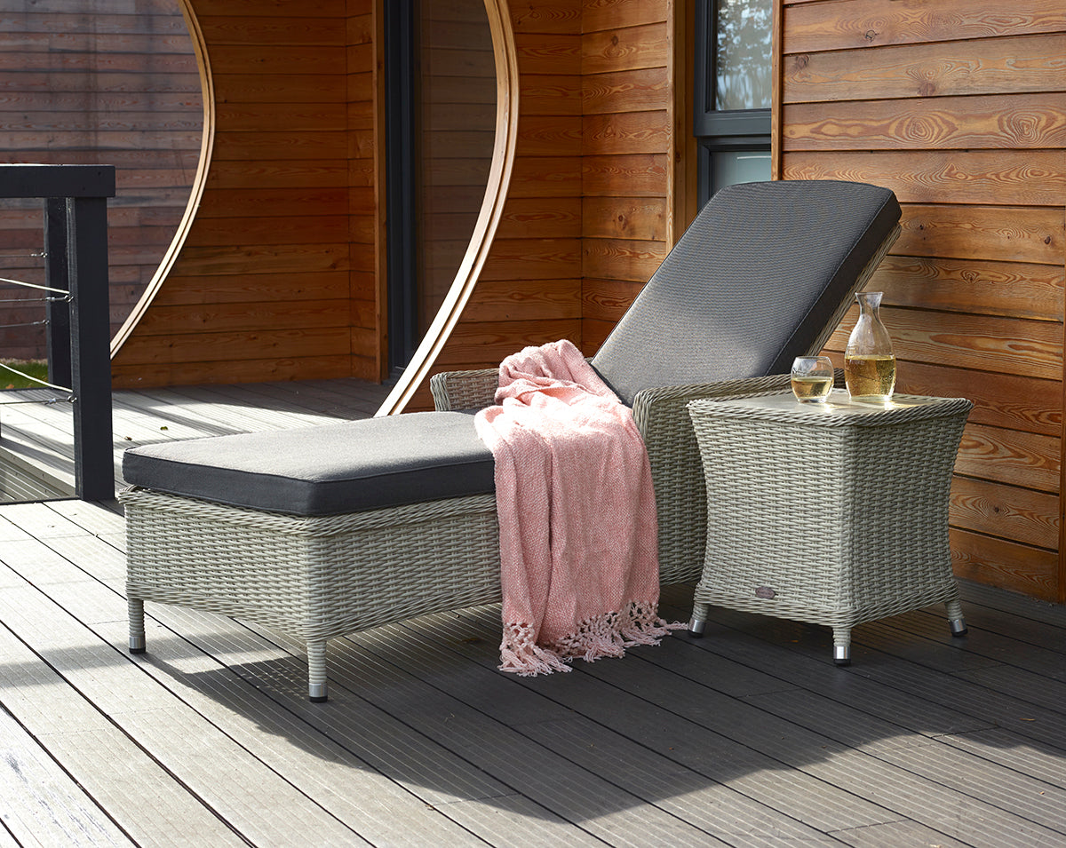 Bramblecrest Monterey Lounger and Side Table