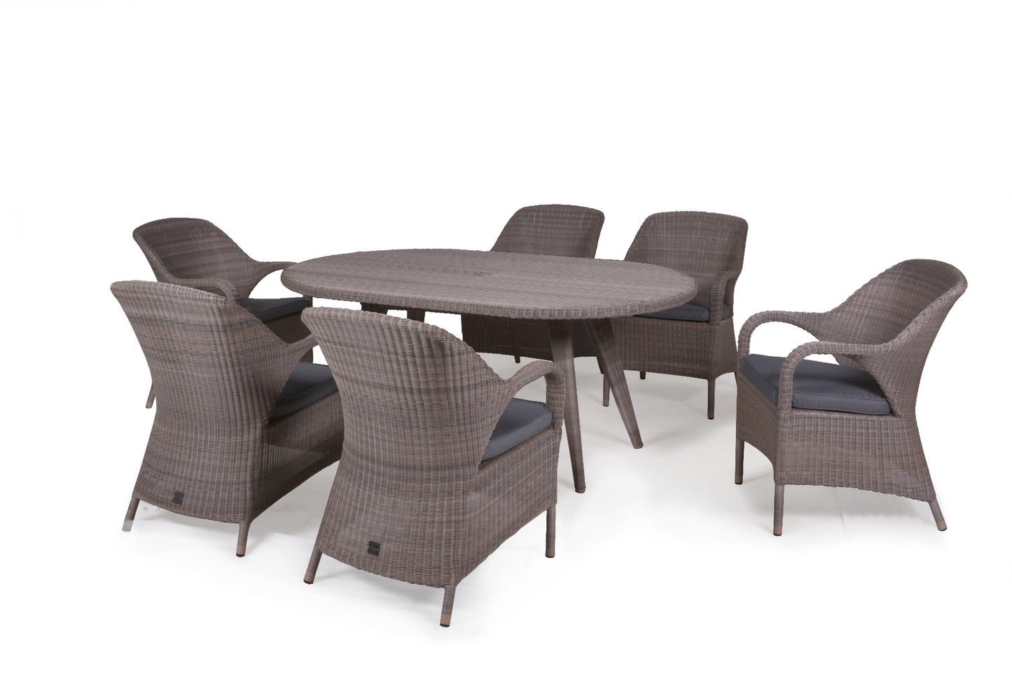 4 Seasons Outdoor Sussex 6 Seat Oval Dining Set